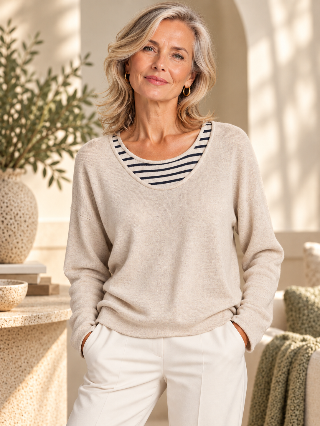 Lightweight Cashmere and Lamb's wool blend